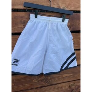New Vtg MEN PATRICK WHITE Nylon FOOTBALL SOCCER  SHORTS USA SIZE Small